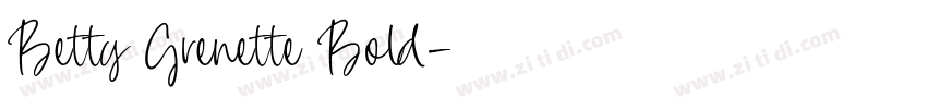 Betty Grenette Bold字体转换